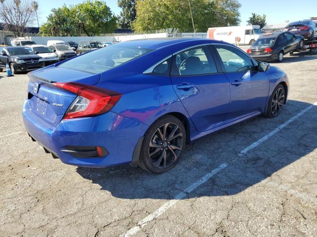 2HGFC2F82LH570528 - 2020 HONDA CIVIC SPORT 蓝色 照片 3
