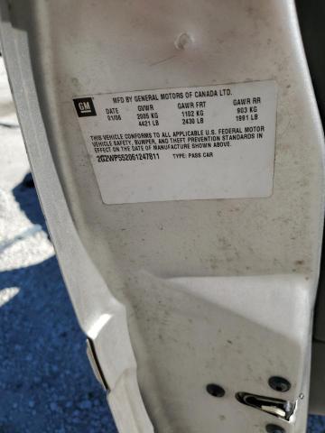 2G2WP552061247811 - 2006 PONTIAC GRAND PRIX 银色 照片 12