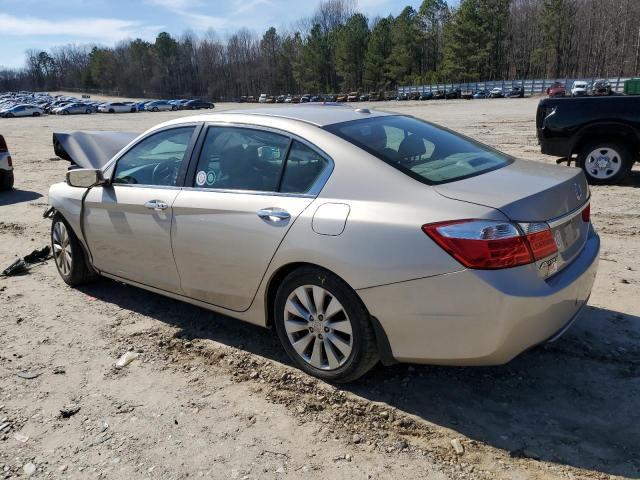 1HGCR2F80DA076444 - 2013 HONDA ACCORD EXL BEIGE photo 2