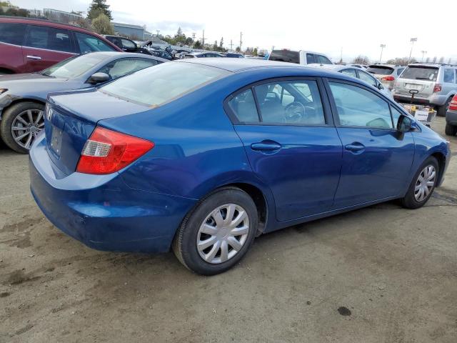 19XFB2F5XCE352601 - 2012 HONDA CIVIC LX BLUE photo 3