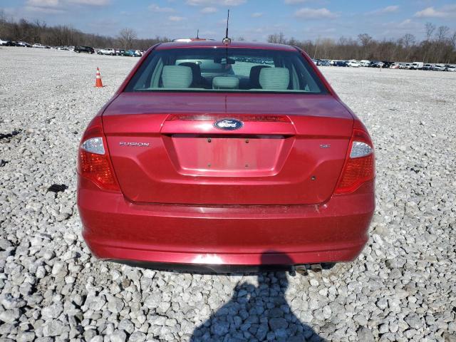 3FAHP0HAXBR296438 - 2011 FORD FUSION SE RED photo 6