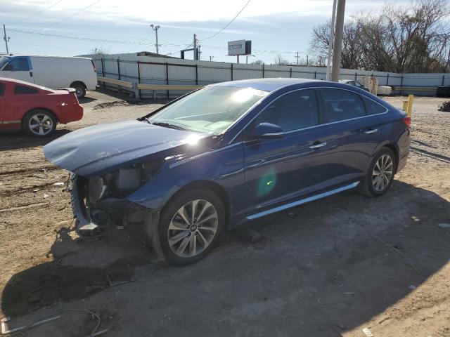 5NPE34AF1HH539264 - 2017 HYUNDAI SONATA SPORT BLUE photo 1