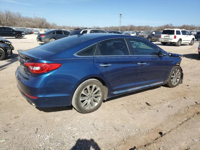 5NPE34AF1HH539264 - 2017 HYUNDAI SONATA SPORT BLUE photo 3