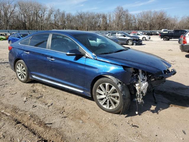 5NPE34AF1HH539264 - 2017 HYUNDAI SONATA SPORT BLUE photo 4