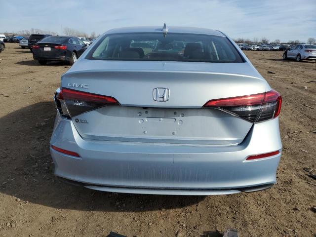 2HGFE1F78NH307412 - 2022 HONDA CIVIC EX BLUE photo 6