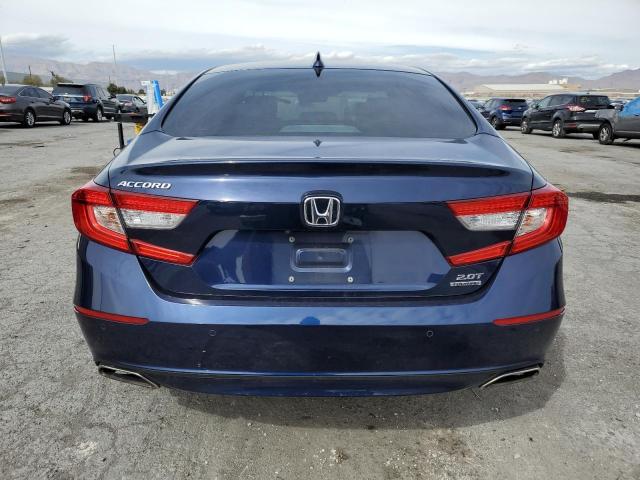 1HGCV2F91KA028162 - 2019 HONDA ACCORD TOURING BLUE photo 6