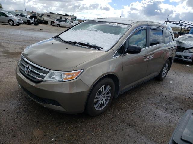 5FNRL5H65BB057870 - 2011 HONDA ODYSSEY EX TAN photo 1