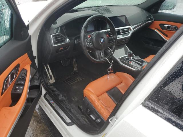 WBS33AY07NFM40924 - 2022 BMW M3 COMPETITION WHITE photo 8