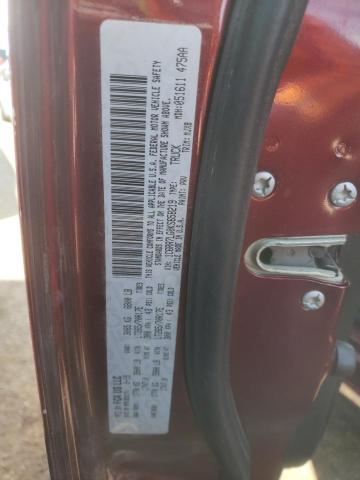 1C6RR7LG0KS658219 - 2019 RAM 1500 CLASS SLT 勃艮第红 照片 12