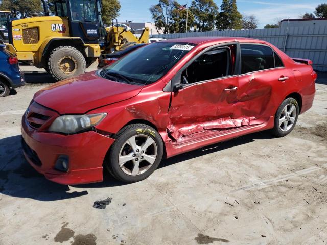2T1BU4EE0BC578178 - 2011 TOYOTA COROLLA BASE RED photo 1
