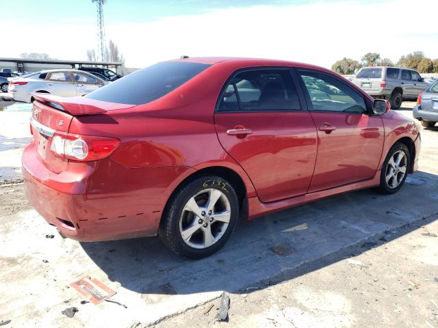 2T1BU4EE0BC578178 - 2011 TOYOTA COROLLA BASE RED photo 3