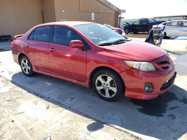 2T1BU4EE0BC578178 - 2011 TOYOTA COROLLA BASE RED photo 4