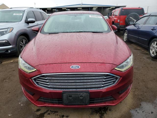 3FA6P0HD2HR407655 - 2017 FORD FUSION SE RED photo 5