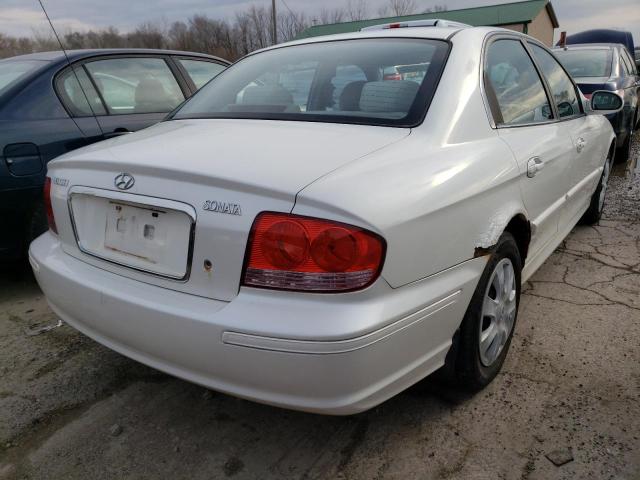 KMHWF25H64A007288 - 2004 HYUNDAI SONATA WHITE photo 3