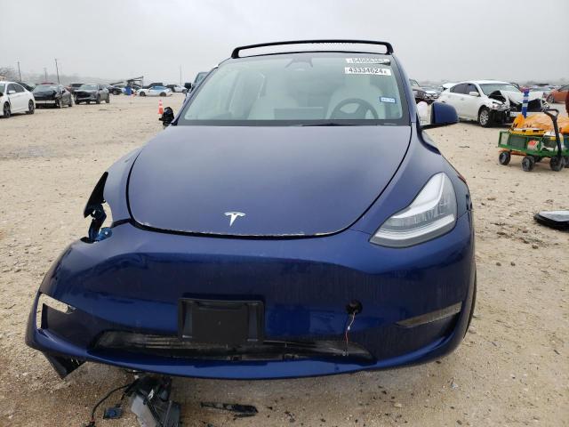 7SAYGAEE2NF425112 - 2022 TESLA MODEL Y BLUE photo 5