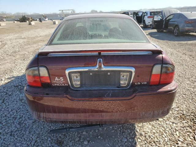 1LNHM87A14Y641777 - 2004 LINCOLN LS MAROON photo 6