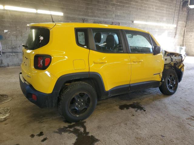 ZACNJBAB2KPJ75181 - 2019 JEEP RENEGADE SPORT YELLOW photo 3