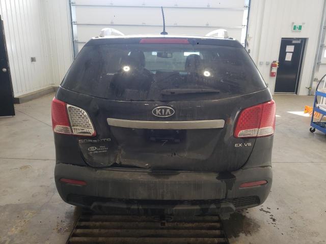 5XYKUDA26BG027284 - 2011 KIA SORENTO EX BLACK photo 6