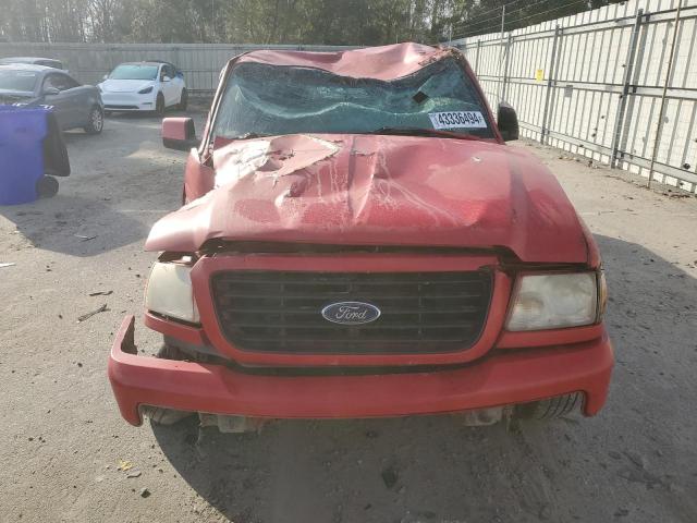 1FTYR44U78PA77156 - 2008 FORD RANGER SUPER CAB RED photo 5