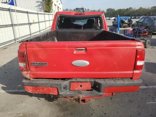 1FTYR44U78PA77156 - 2008 FORD RANGER SUPER CAB RED photo 6