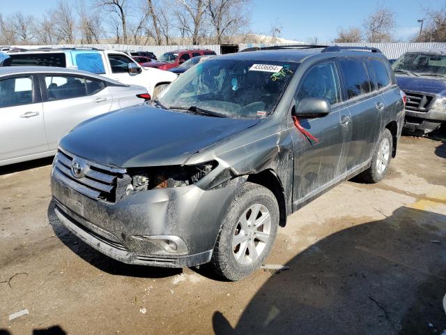 5TDZK3EH7BS039525 - 2011 TOYOTA HIGHLANDER BASE GRAY photo 1