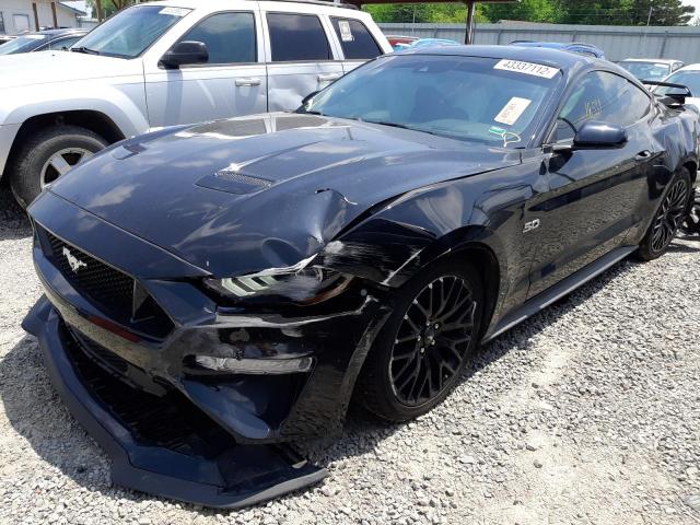 1FA6P8CF2L5146496 - 2020 FORD MUSTANG GT BLACK photo 2