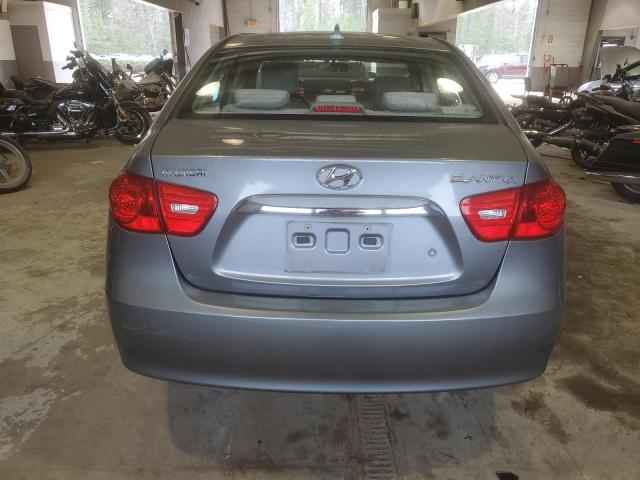 KMHDU4AD9AU068611 - 2010 HYUNDAI ELANTRA BLUE GRAY photo 6