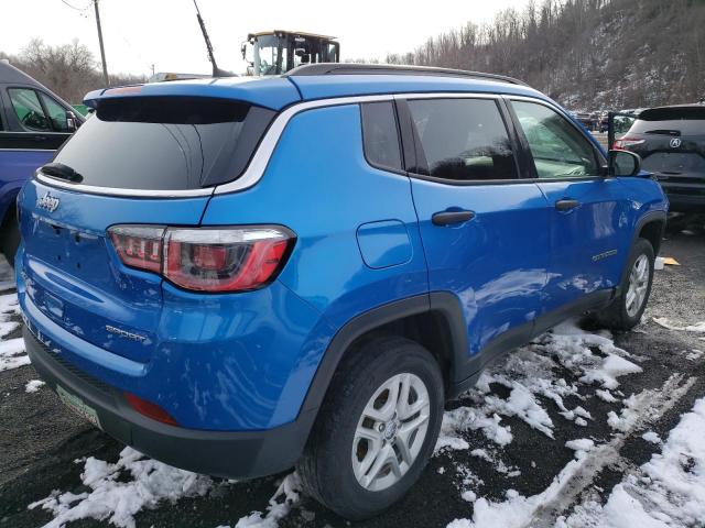 3C4NJDABXKT622783 - 2019 JEEP COMPASS SPORT BLUE photo 3