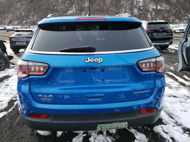 3C4NJDABXKT622783 - 2019 JEEP COMPASS SPORT BLUE photo 6