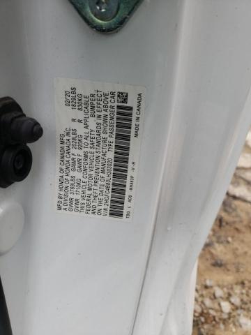 2HGFC4B80LH303020 - 2020 HONDA CIVIC SPORT 白色 照片 12