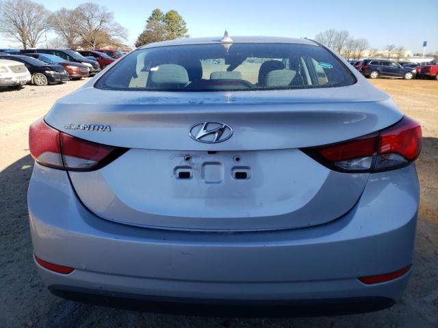 5NPDH4AE0EH488422 - 2014 HYUNDAI ELANTRA SE SILVER photo 6