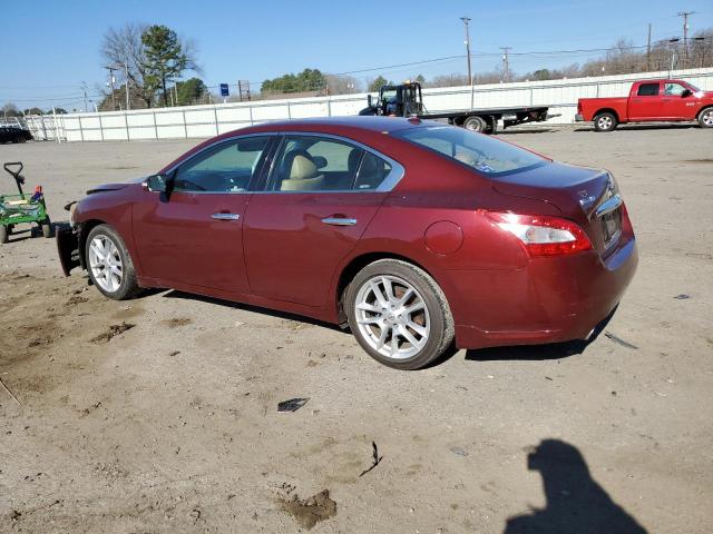 1N4AA5APXAC863131 - 2010 NISSAN MAXIMA S RED photo 2