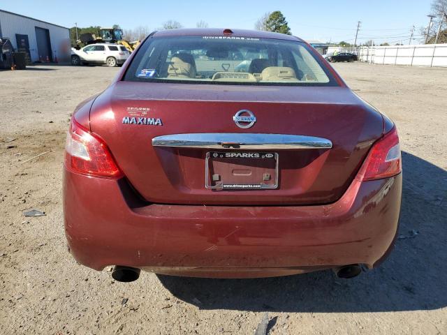 1N4AA5APXAC863131 - 2010 NISSAN MAXIMA S RED photo 6