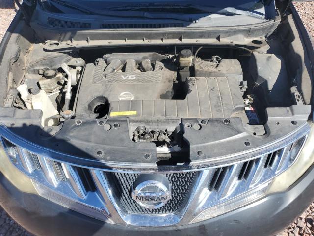 JN8AZ18W59W103826 - 2009 NISSAN MURANO S BLACK photo 11