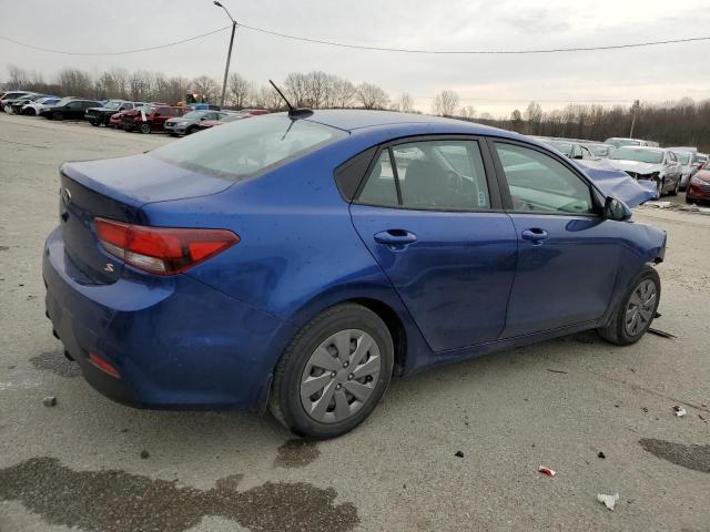 3KPA24AD4LE328833 - 2020 KIA RIO LX BLUE photo 3