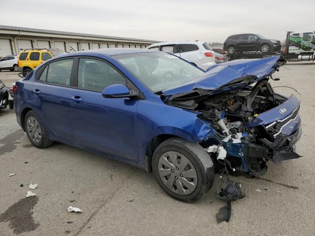 3KPA24AD4LE328833 - 2020 KIA RIO LX BLUE photo 4