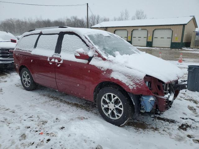 KNDMG4C79E6589034 - 2014 KIA SEDONA LX RED photo 4