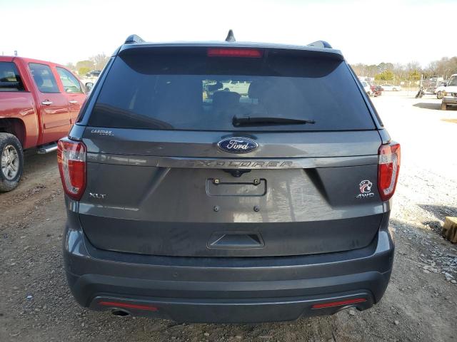 1FM5K8D87HGD33308 - 2017 FORD EXPLORER XLT GRAY photo 6