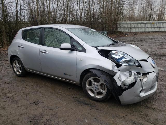 JN1AZ0CP5CT019085 - 2012 NISSAN LEAF SV SILVER photo 4