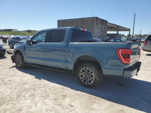 1FTEW1CP6PKE81437 - 2023 FORD F150 SUPERCREW BLUE photo 2