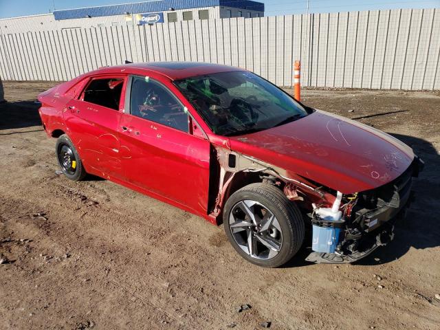 5NPLP4AGXNH077321 - 2022 HYUNDAI ELANTRA LIMITED RED photo 4