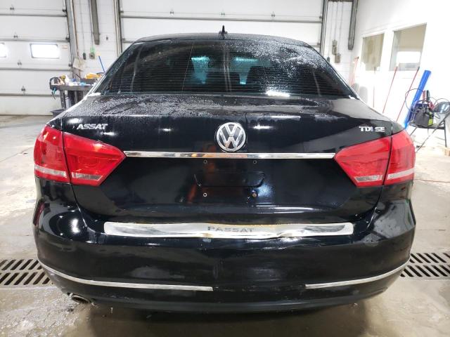 1VWBN7A38DC095081 - 2013 VOLKSWAGEN PASSAT SE BLACK photo 6