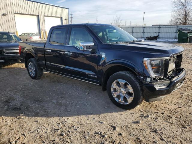 1FTFW1ED7NFA93470 - 2022 FORD F150 SUPERCREW BLUE photo 4