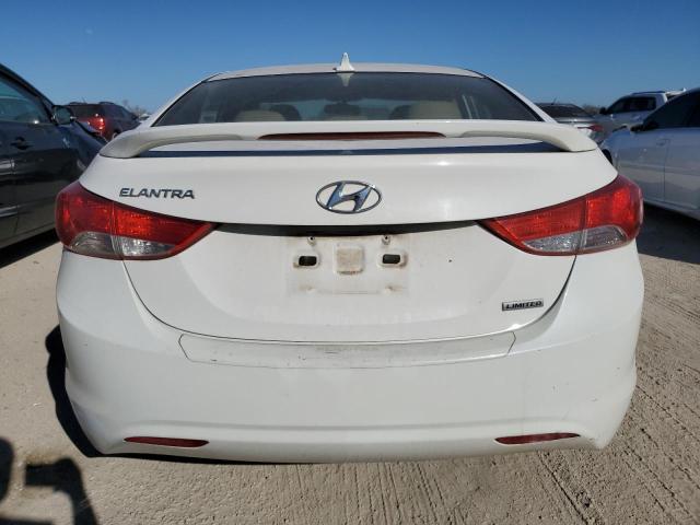 5NPDH4AE0DH222915 - 2013 HYUNDAI ELANTRA GLS WHITE photo 6