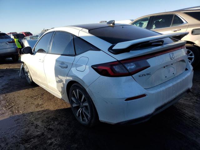 19XFL1H72NE003621 - 2022 HONDA CIVIC EXL WHITE photo 2