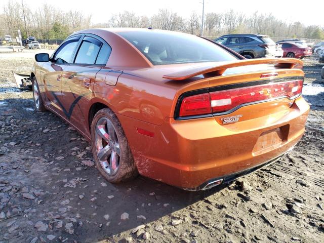 2B3CL5CT3BH512505 - 2011 DODGE CHARGER R/T ORANGE photo 2