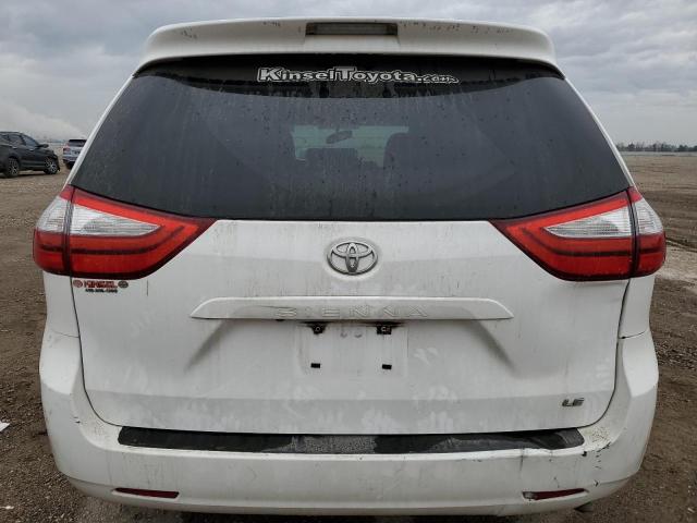 5TDKK3DC1FS584553 - 2015 TOYOTA SIENNA LE WHITE photo 6