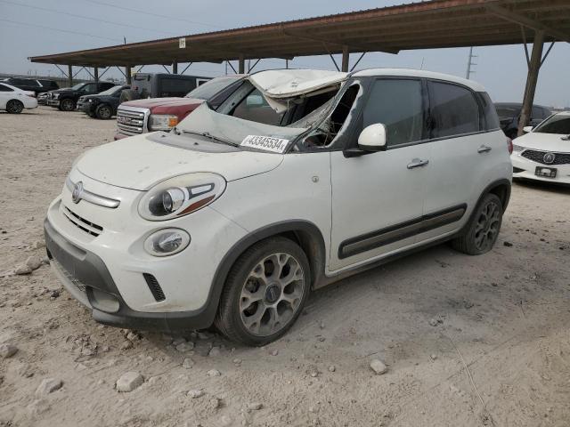 ZFBCFADH1EZ015615 - 2014 FIAT 500L TREKKING WHITE photo 1