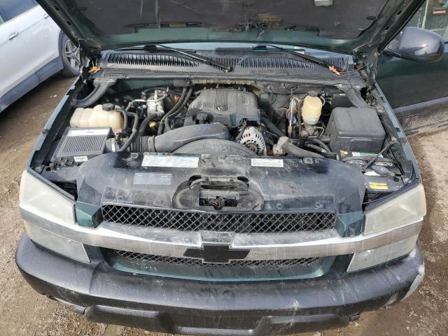 3GNGK23G82G242943 - 2002 CHEVROLET AVALANCHE K2500 GREEN photo 11