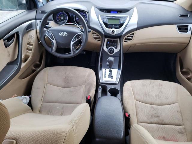 KMHDH4AE1CU419754 - 2012 HYUNDAI ELANTRA GLS BLUE photo 8